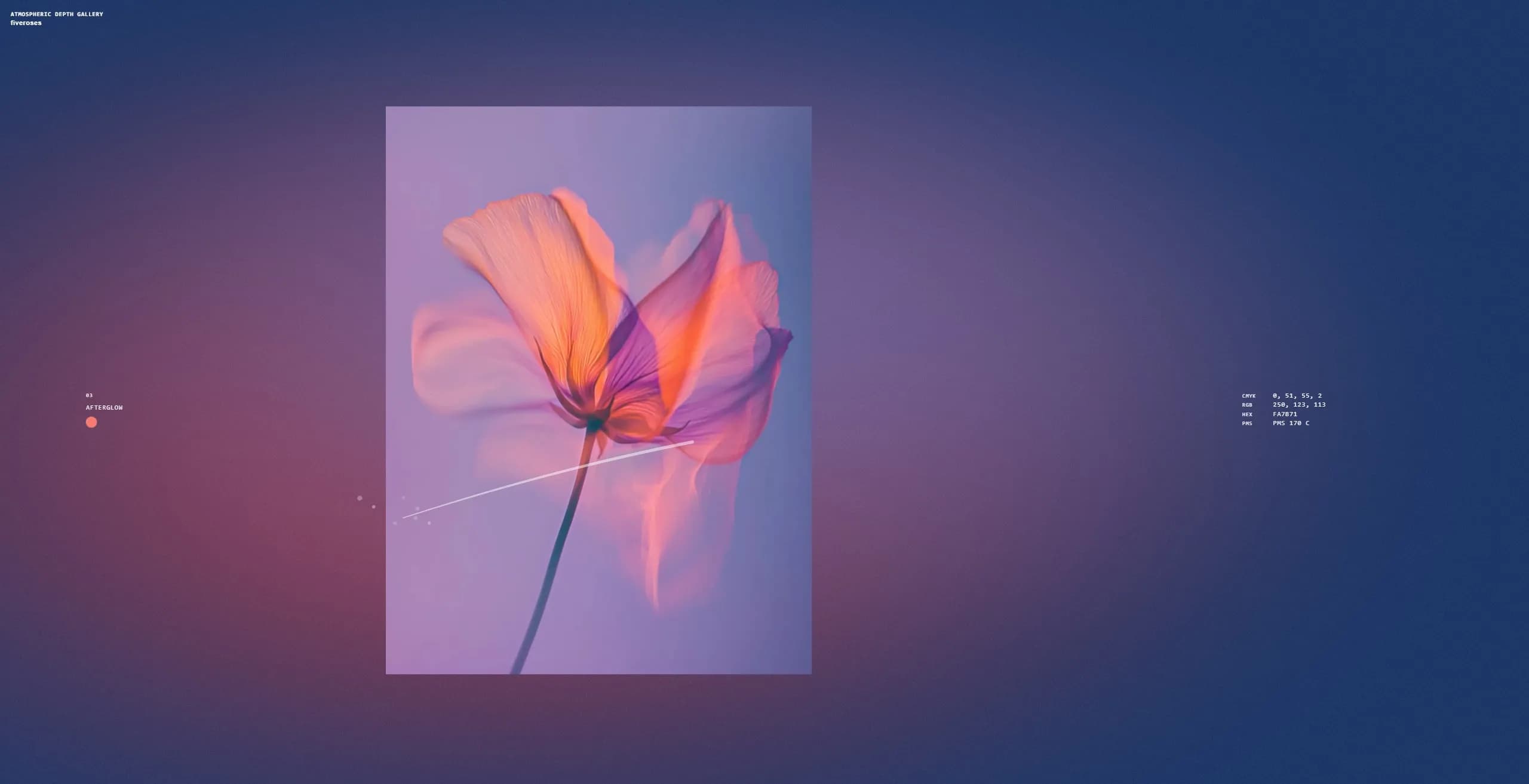 Scroll-driven parallax in the scene